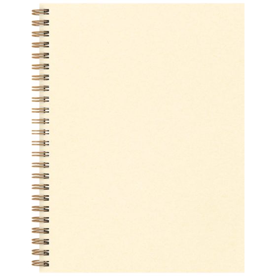 Notizbuch Office A5 Wire-O punktiert Naturkarton Ivoire creme (Lagerware)