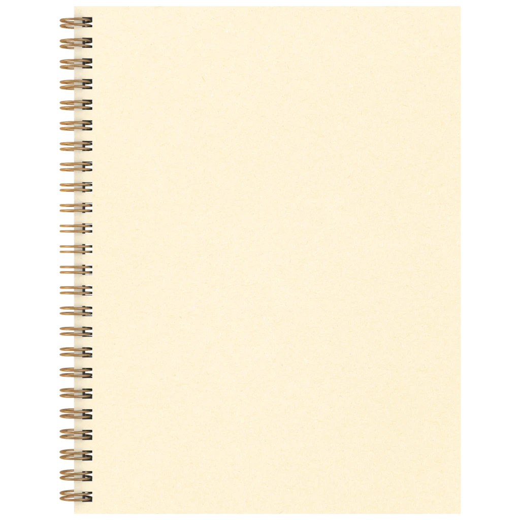 Notizbuch Office A5 Wire-O punktiert Naturkarton Ivoire creme (Lagerware)