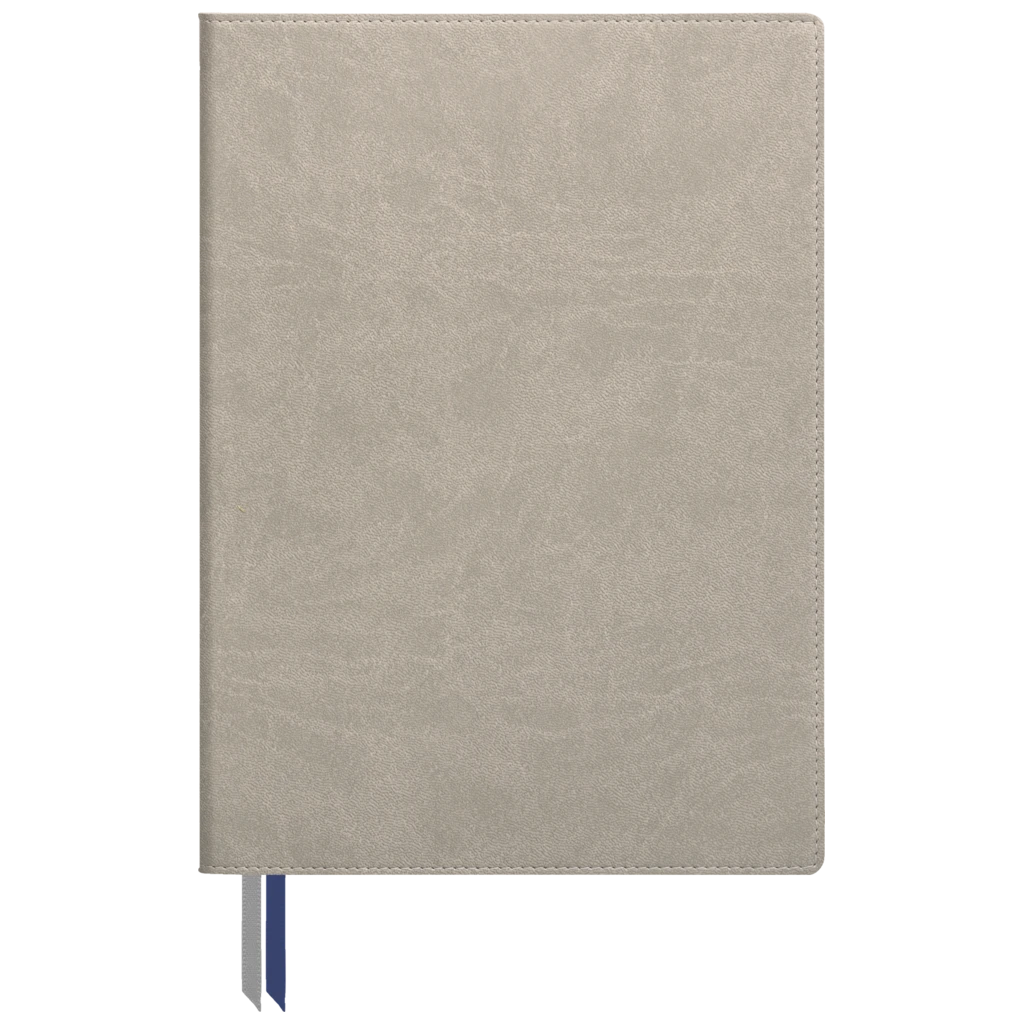 Notizbuch Office A5+ Flex kariert Soft Biolight (aussen grau/innen blau) grau (Lagerware)