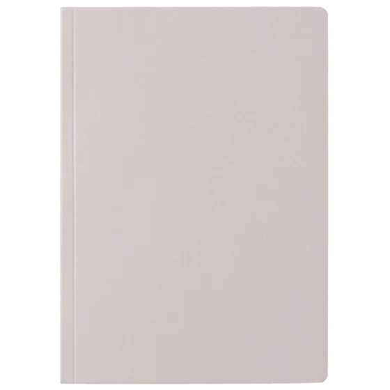 Notizbuch Earth Recycling A5 blanko Recyclingkarton hellgrau (Lagerware)