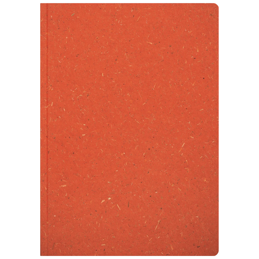 Notizbuch Earth Tone A5 punktiert Naturkarton rot (Lagerware)