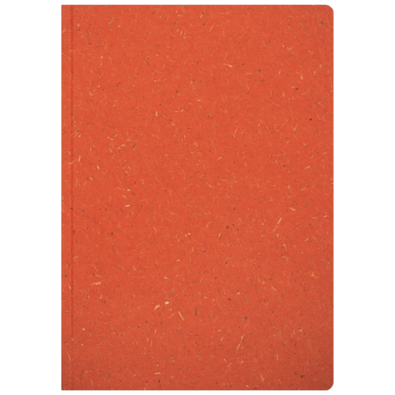Notizbuch Earth Tone A5 punktiert Naturkarton rot (Lagerware)