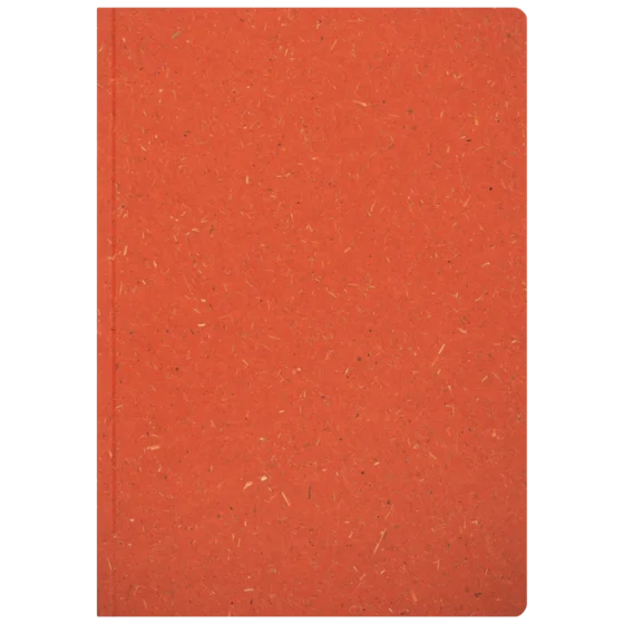 Notizbuch Earth Tone A5 punktiert Naturkarton rot (Lagerware)