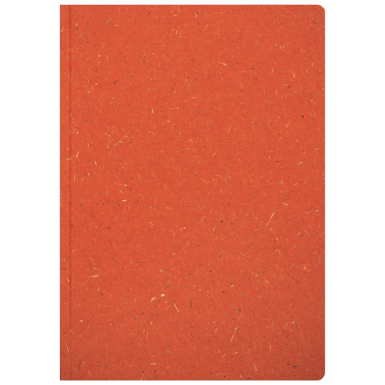 Notizbuch Earth Tone A5 punktiert Naturkarton rot (Lagerware)