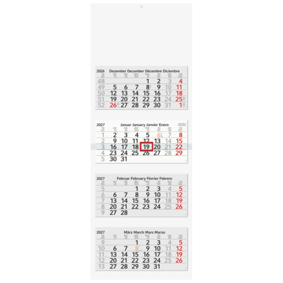 Mehrmonatskalender Modell 702 95 Recycling