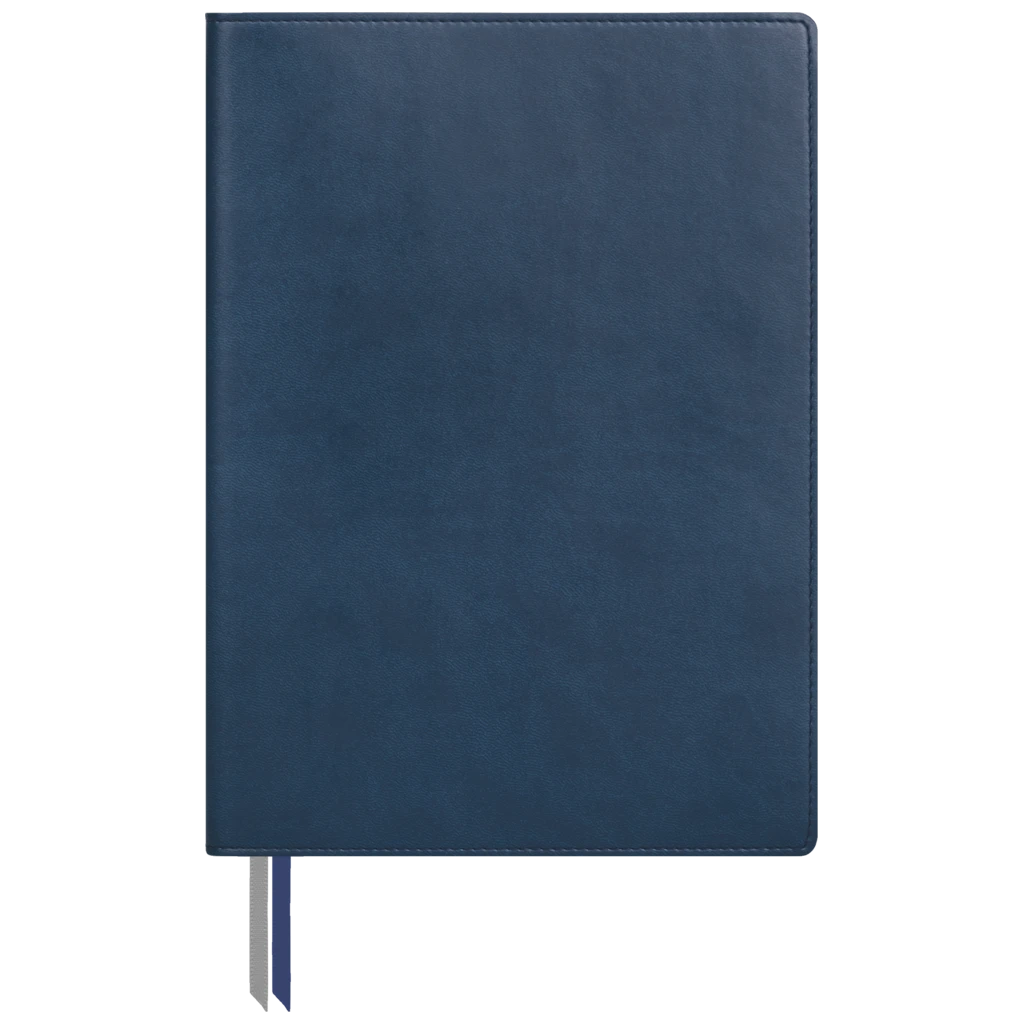 Notizbuch Office A5+ Flex kariert Soft Biolight (aussen blau/innen grau) blau (Lagerware)