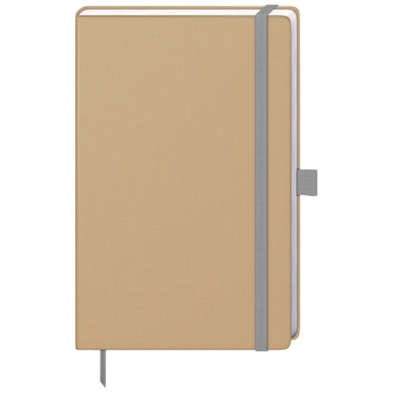 Notizbuch Kompagnon Nature A5 punktiert Naturkarton havanna (Lagerware)