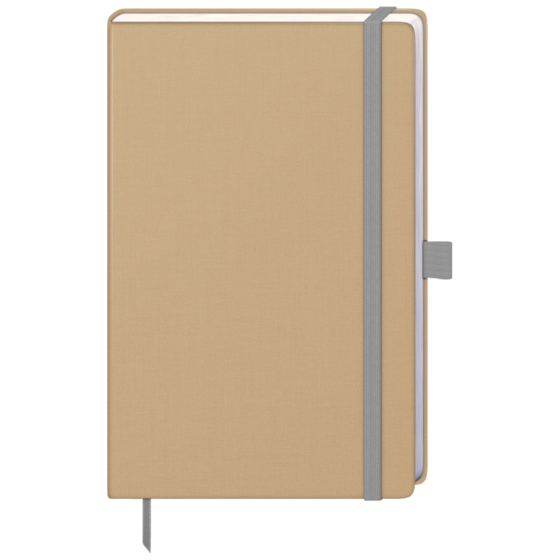 Notizbuch Kompagnon Nature A5 punktiert Naturkarton havanna (Lagerware)