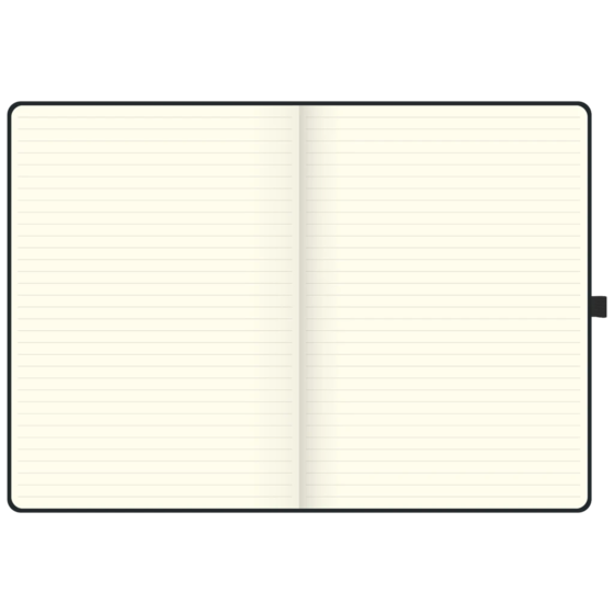 Notizbuch Kompagnon Klassik Bucheinbandstoff Maestro, A4, liniert schwarz (Lagerware)