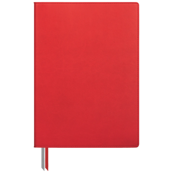 Notizbuch Office A5+ Flex kariert Soft Biolight (aussen rot/innen grau) rot (Lagerware)