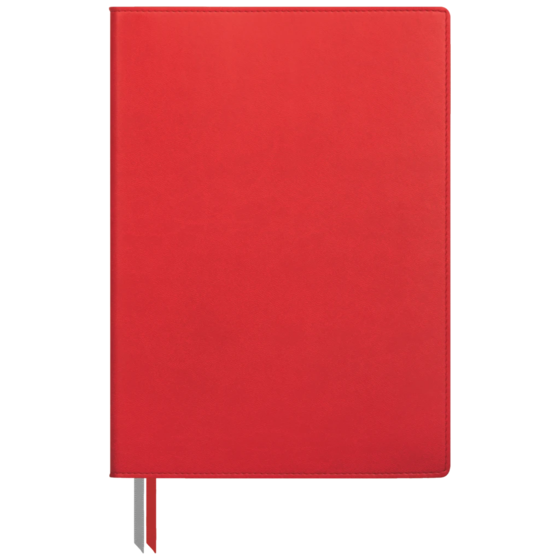 Notizbuch Office A5+ Flex kariert Soft Biolight (aussen rot/innen grau) rot (Lagerware)