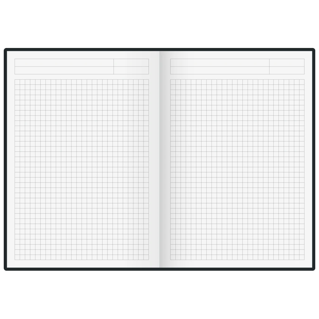 Notizbuch Office A5+ kariert