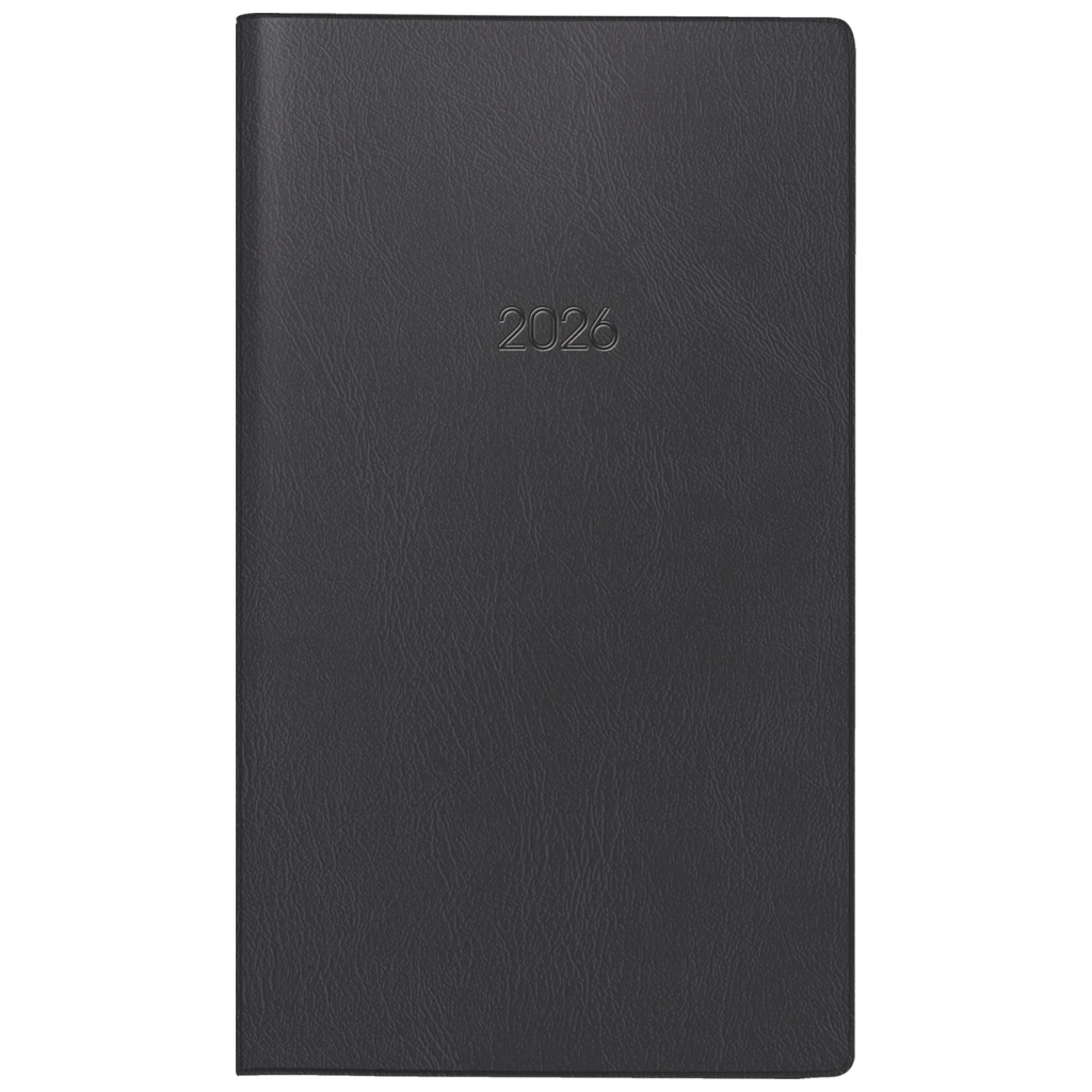 Taschenkalender Modell 10 D Kunststofffolie Alpha schwarz (Lagerware)