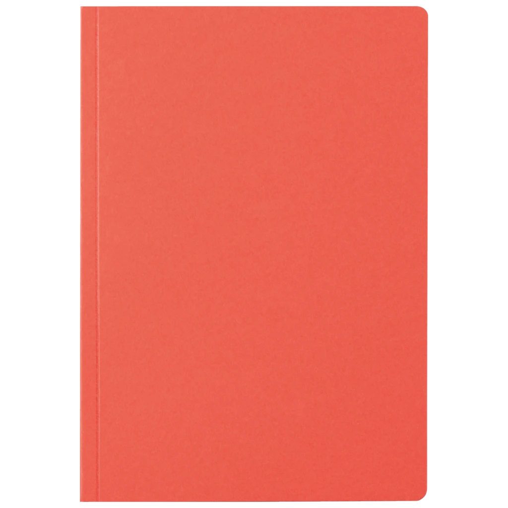 Notizbuch Earth Recycling A5 blanko Recyclingkarton rot (Lagerware)
