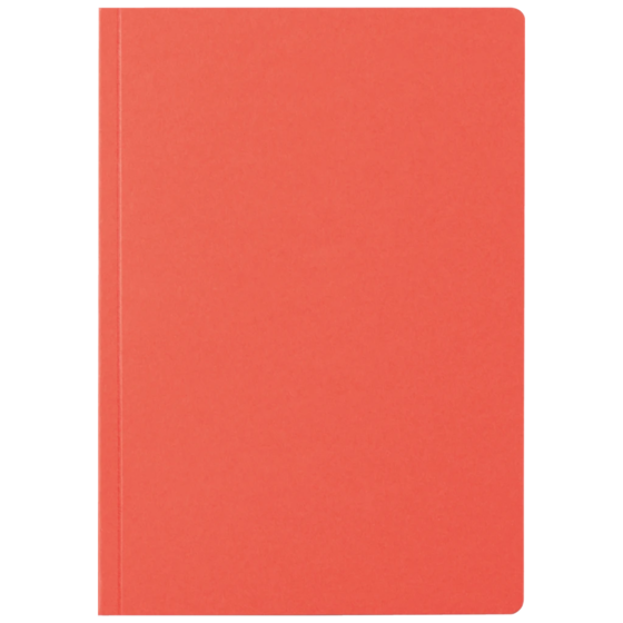 Notizbuch Earth Recycling A5 blanko Recyclingkarton rot (Lagerware)