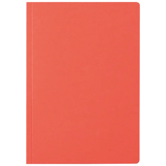 Notizbuch Earth Recycling A5 blanko Recyclingkarton rot (Lagerware)