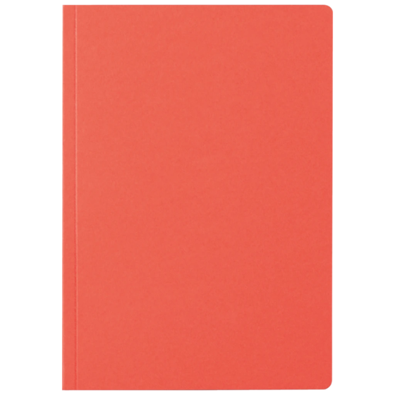Notizbuch Earth Recycling A5 blanko Recyclingkarton rot (Lagerware)