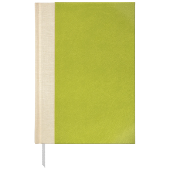 Notizbuch Office A5 Halbleinen punktiert Soft Biolight/Leinen grün (Lagerware)