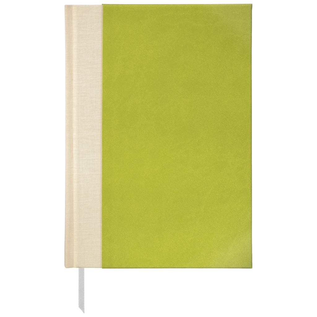 Notizbuch Office A5 Halbleinen punktiert Soft Biolight/Leinen grün (Lagerware)