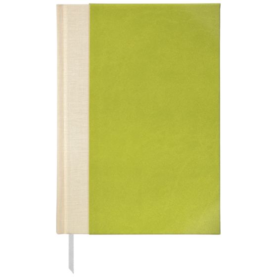 Notizbuch Office A5 Halbleinen punktiert Soft Biolight/Leinen grün (Lagerware)