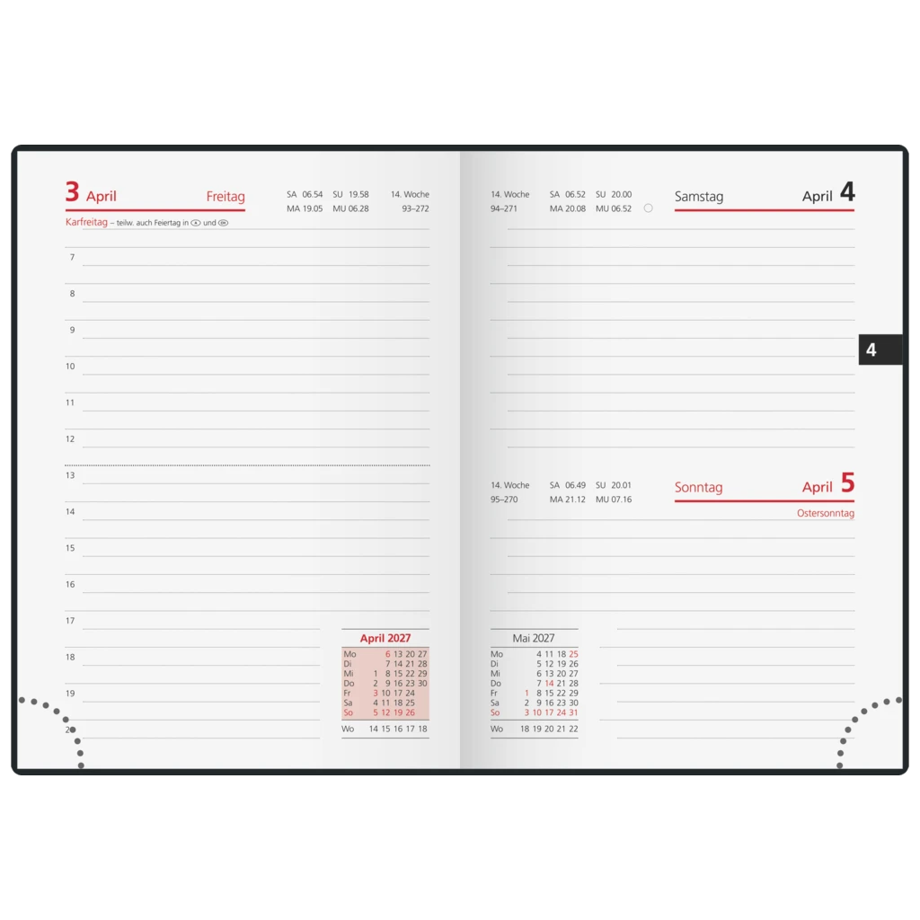 Taschenkalender Modell 32 D