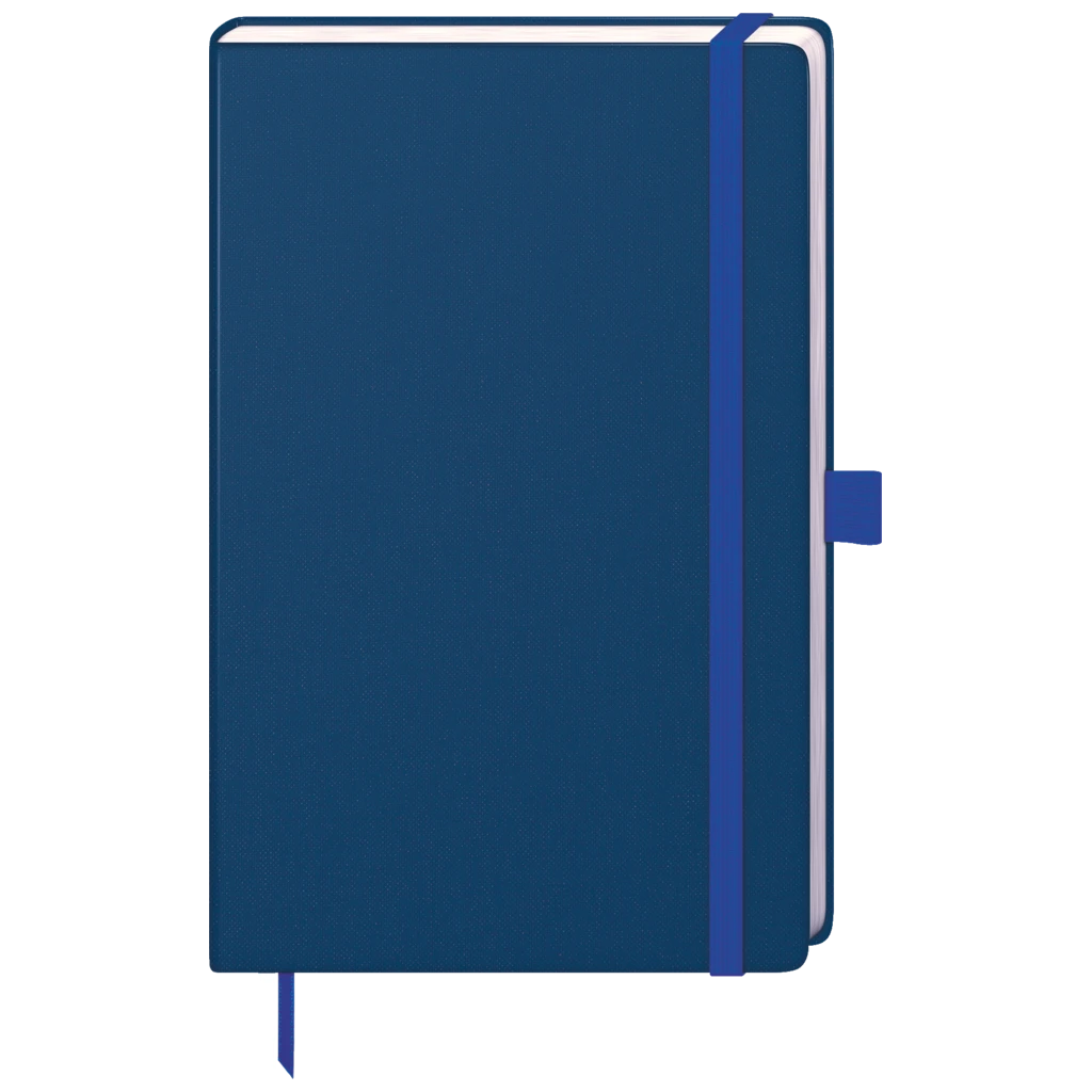 Notizbuch Kompagnon Nature A5 punktiert Naturkarton royalblau (Lagerware)