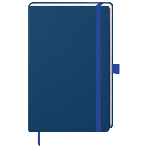 Notizbuch Kompagnon Nature A5 punktiert Naturkarton royalblau (Lagerware)