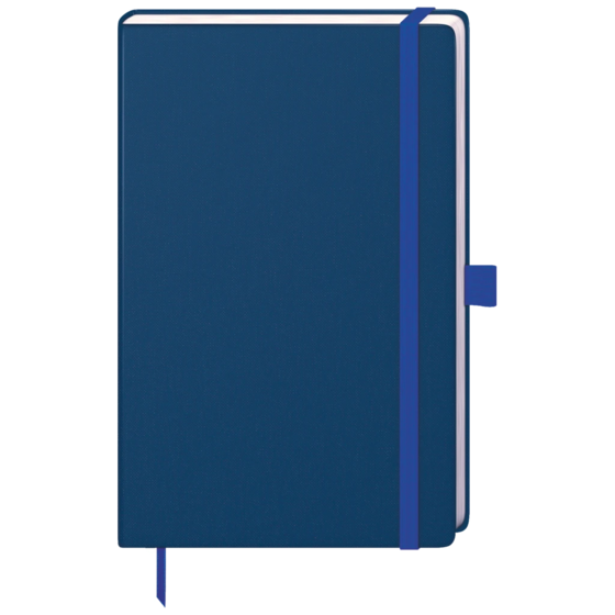 Notizbuch Kompagnon Nature A5 punktiert Naturkarton royalblau (Lagerware)