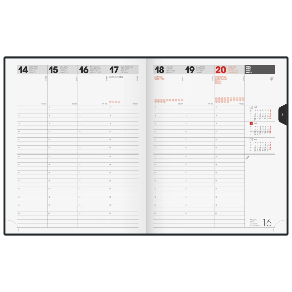 Buchkalender Modell 761