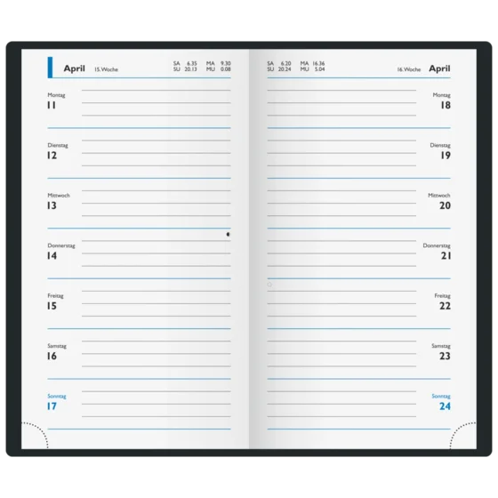 Taschenkalender Modell 12 D