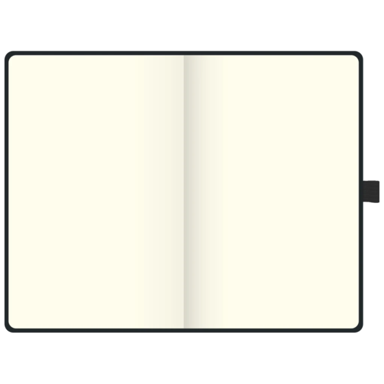 Notizbuch Kompagnon Klassik Bucheinbandstoff Maestro, ca. A5, blanko schwarz (Lagerware)