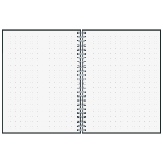 Notizbuch Office A5 Wire-O punktiert Naturkarton Topaze goldgelb (Lagerware)