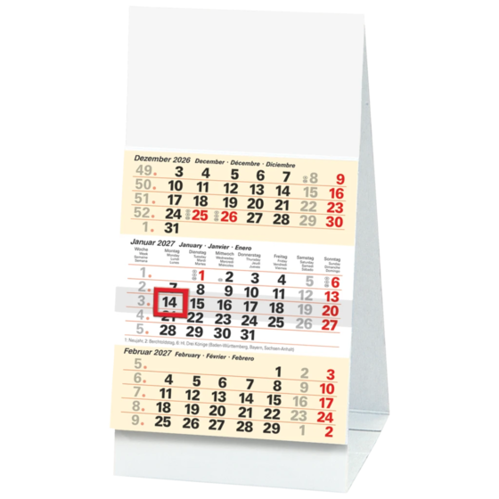 Tischkalender Modell 702 11