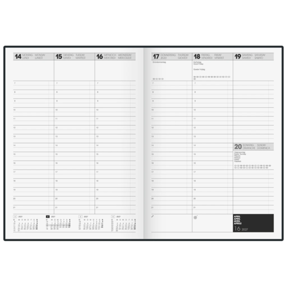 Buchkalender Modell 724 Time Center