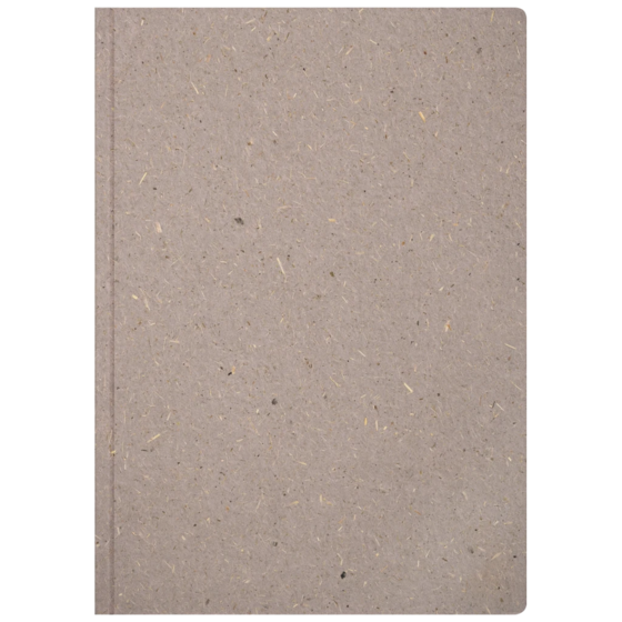 Notizbuch Earth Tone A5 punktiert Naturkarton hellgrau (Lagerware)