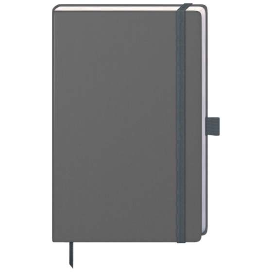 Notizbuch Kompagnon Nature A5 punktiert Naturkarton graphit (Lagerware)
