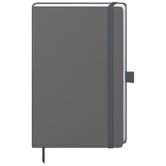 Notizbuch Kompagnon Nature A5 punktiert Naturkarton graphit (Lagerware)