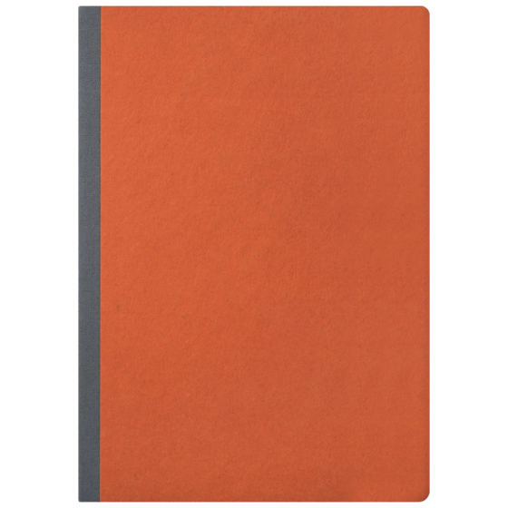 Notizbuch Office A5 Kladde punktiert Naturkarton Orange orange (Lagerware)