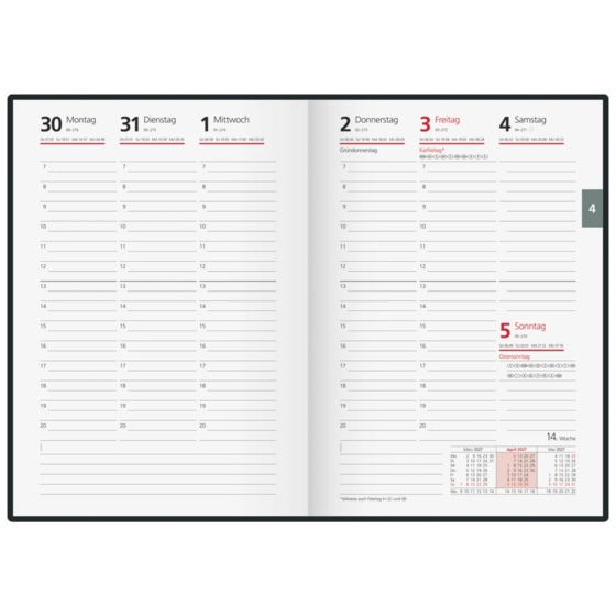 Buchkalender Modell 42 D