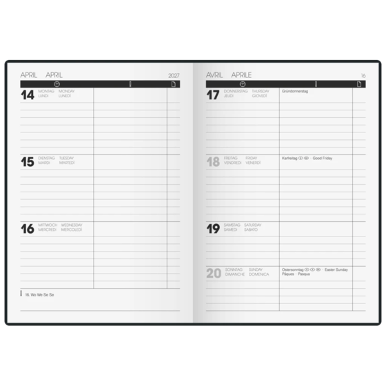 Taschenkalender Modell 728 Time Center