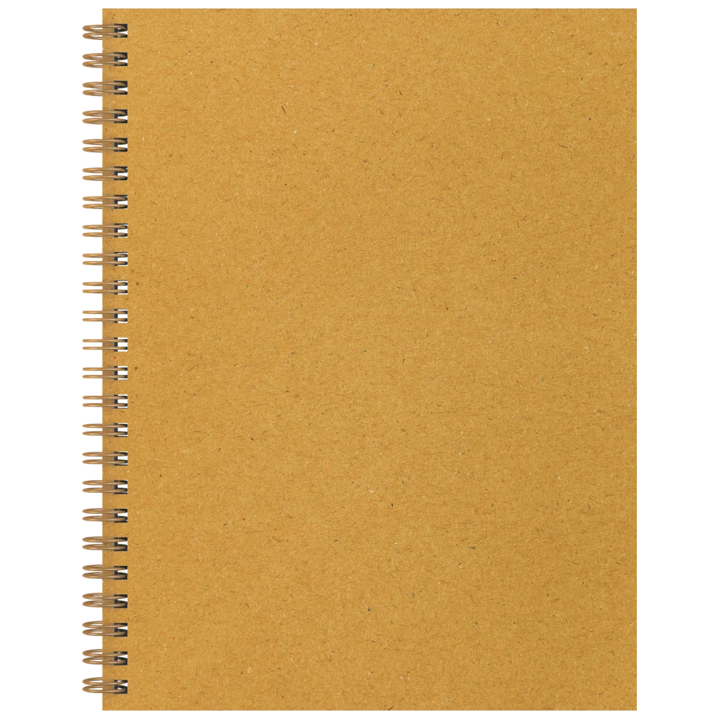 Notizbuch Office A5 Wire-O punktiert Naturkarton Topaze goldgelb (Lagerware)