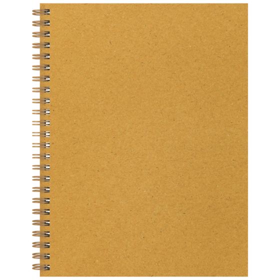 Notizbuch Office A5 Wire-O punktiert Naturkarton Topaze goldgelb (Lagerware)
