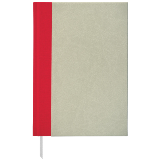 Notizbuch Office A5 Halbleinen punktiert Soft Biolight/Leinen grau (Lagerware)