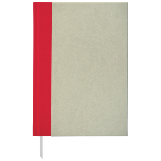 Notizbuch Office A5 Halbleinen punktiert Soft Biolight/Leinen grau (Lagerware)