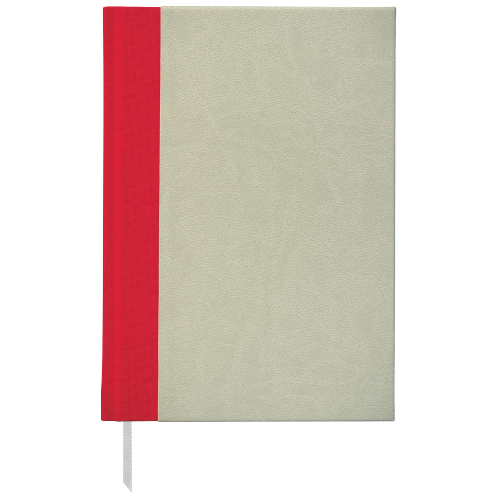 Notizbuch Office A5 Halbleinen punktiert Soft Biolight/Leinen grau (Lagerware)