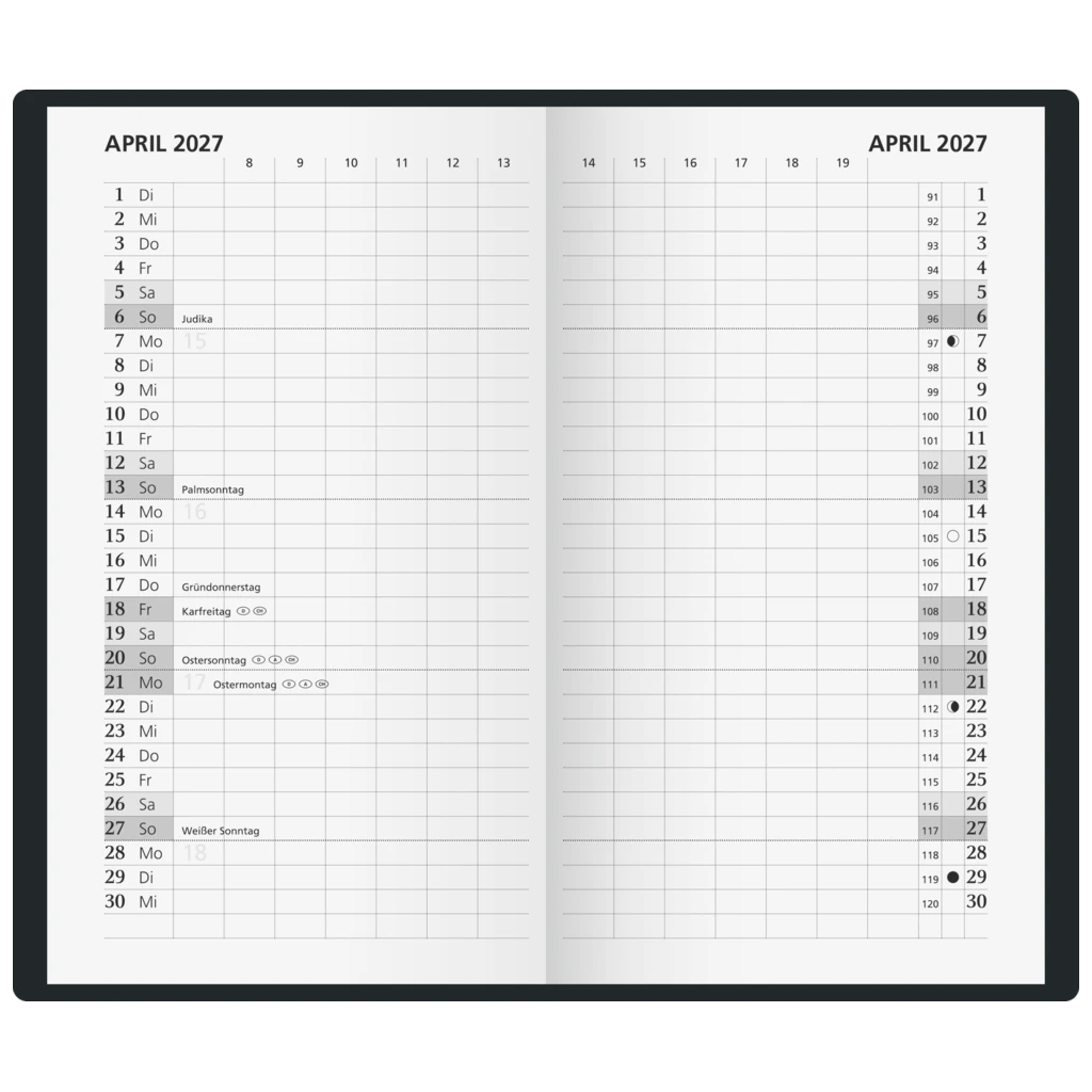 Taschenkalender Modell 709