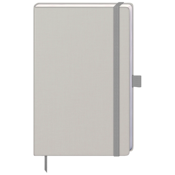 Notizbuch Kompagnon Nature A5 punktiert Naturkarton kalkgrau (Lagerware)