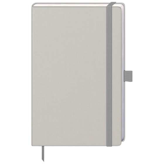 Notizbuch Kompagnon Nature A5 punktiert Naturkarton kalkgrau (Lagerware)