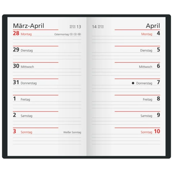 Taschenkalender Modell 715