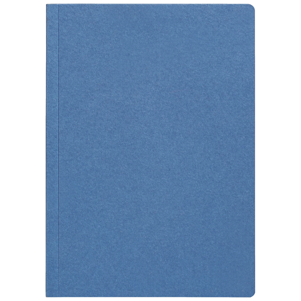Notizbuch Earth Recycling A5+ kariert Recyclingkarton blau (Lagerware)